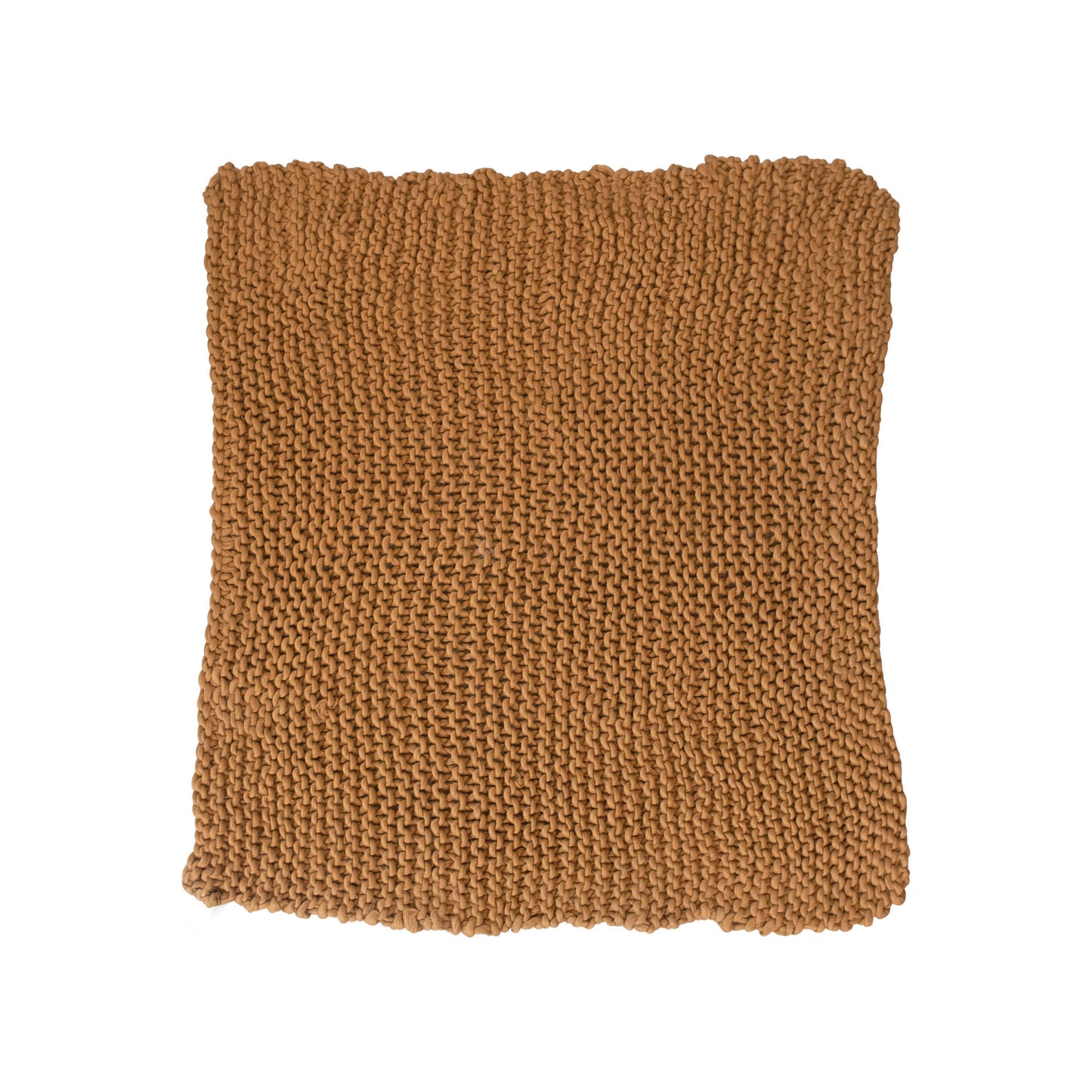 Caramel Chunky Knit Throw