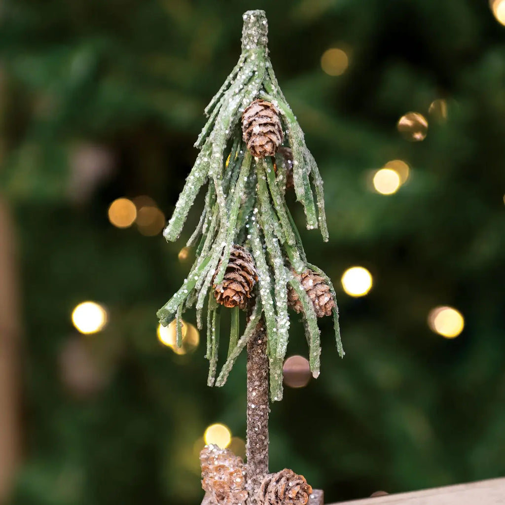 Glittered Pinecone Tree - Small