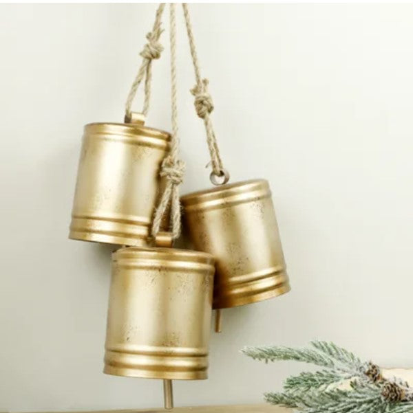 Large 3 Bell Cowbell Hanger