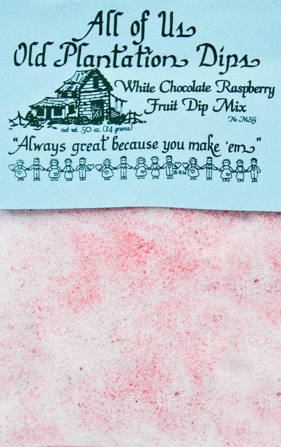 White Chocolate Raspberry Fruit Dip