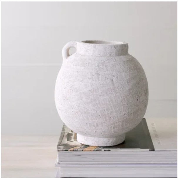 Kendra White Jug Vase