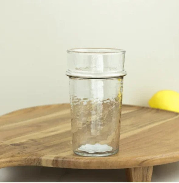 Textured Drinking Glass