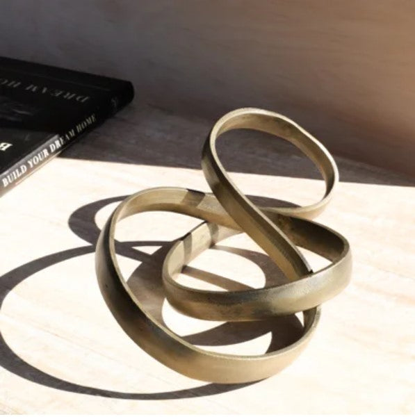 Antique Brass Tangled Knot