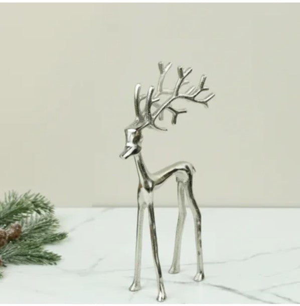 Silver Metal Reindeer - Small