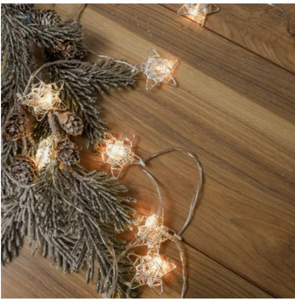 Star String Lights with Timer