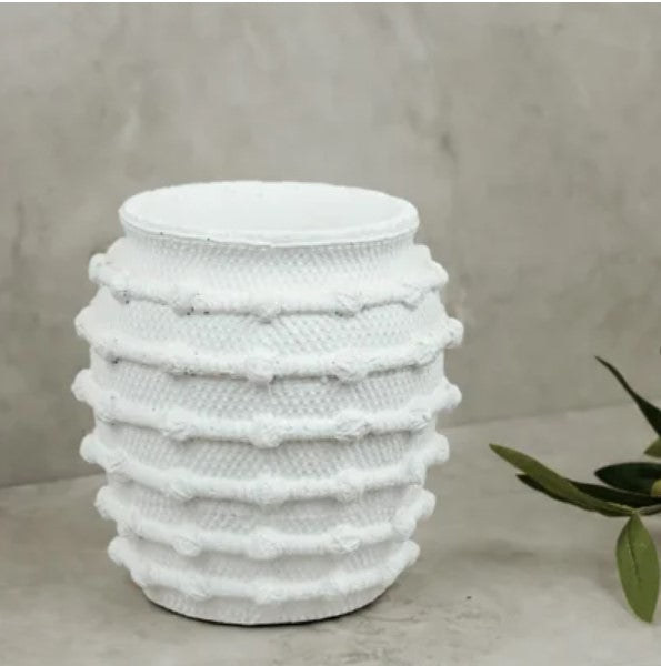 White Knot Planter