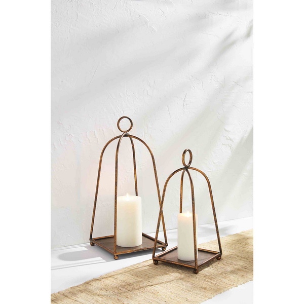 Antique Brass Lantern- 2 Sizes