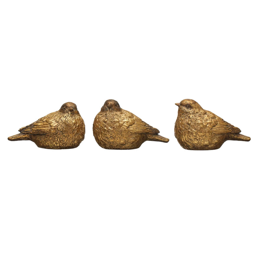 Distressed Gold Finish Bird