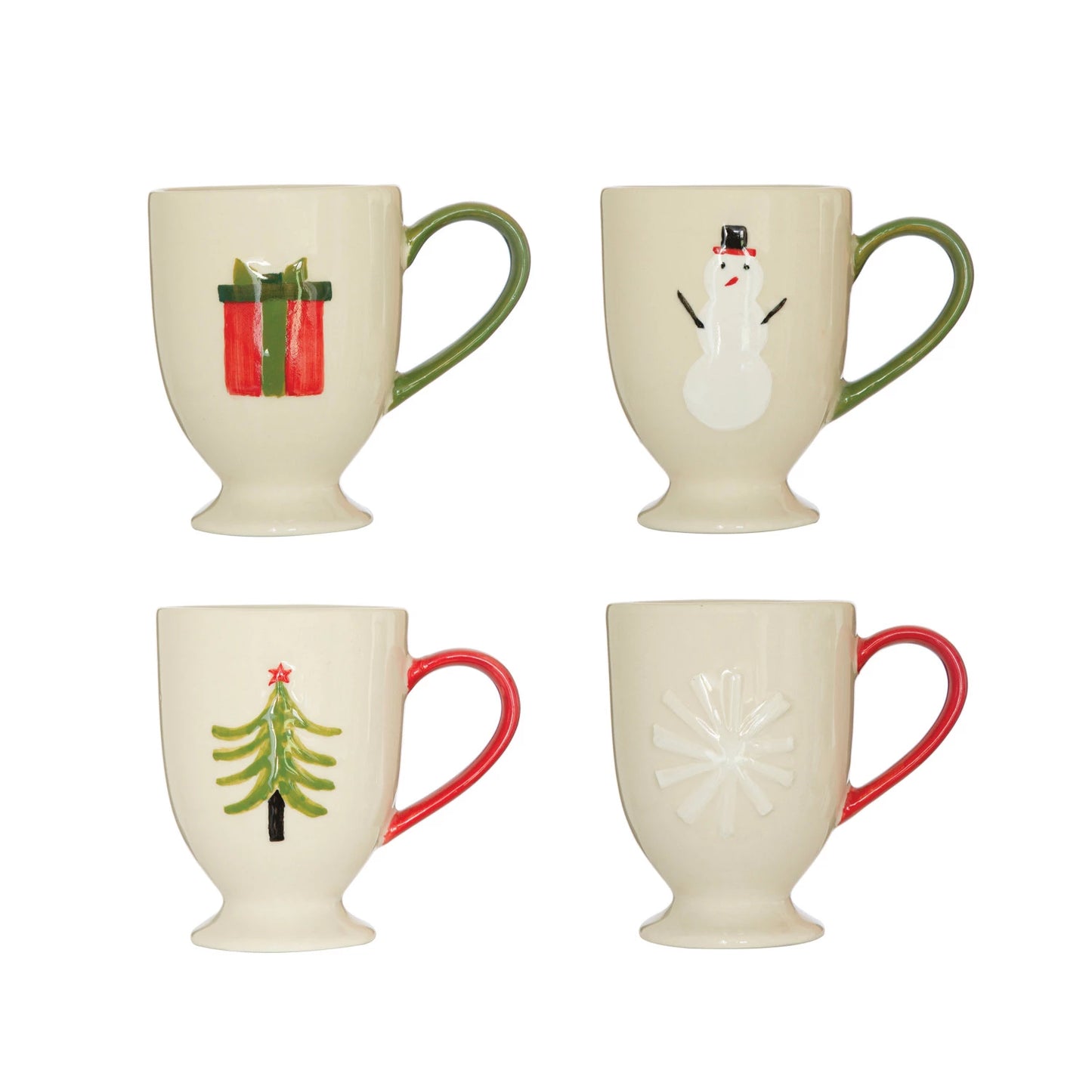 Holiday Hand Painted Mug - 4 Styles