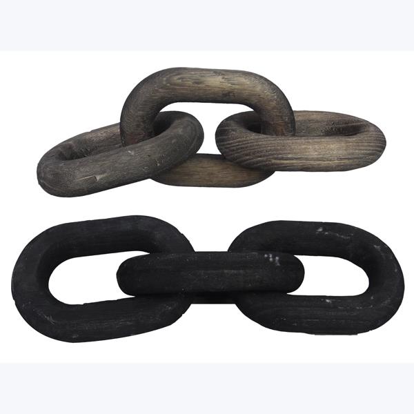 Wood Chain Links - 2 Colors