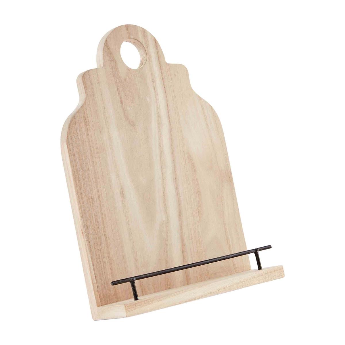 Scallop Wood Cookbook Holder