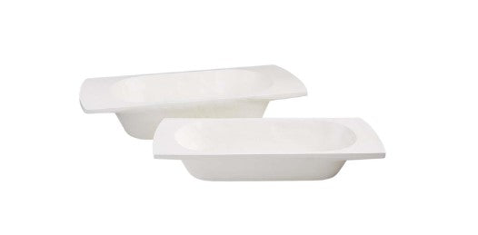Painted White Wood Dough Bowl - 2 Sizes