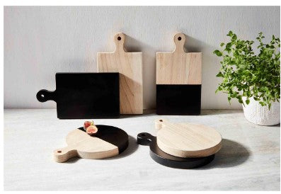 Black and Natural Rectangle Mini Boards