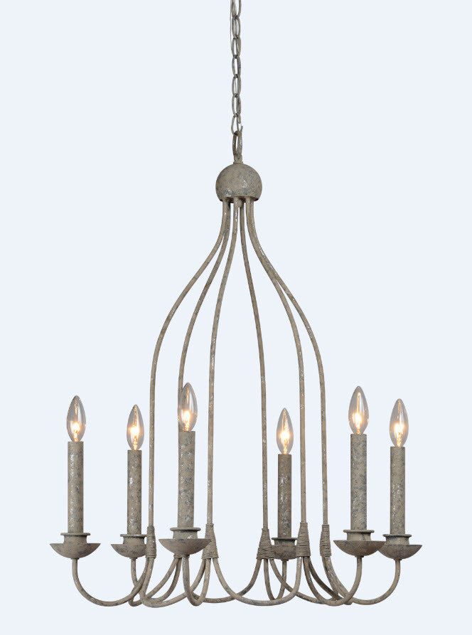 Savannah 6 Light Chandelier - Out of the Woodwork Designs