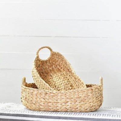 Natural Hyacinth Basket - 2 Sizes