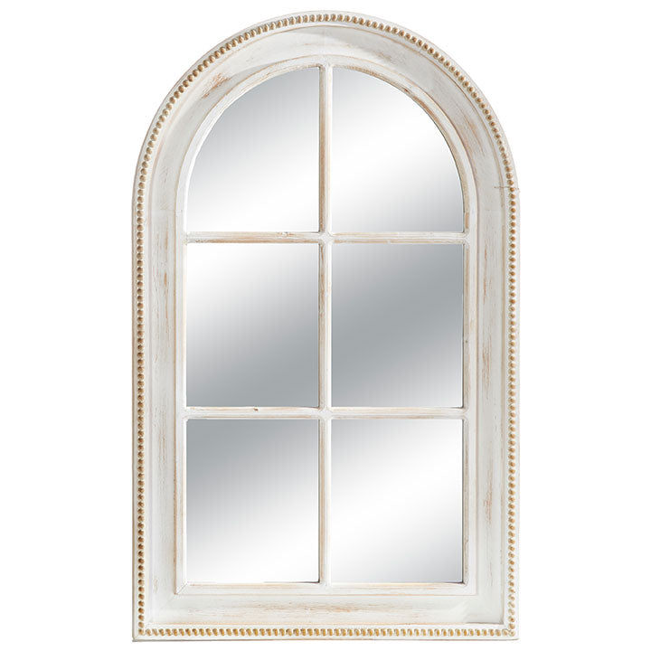 Beaded Edge Window Pane Mirror