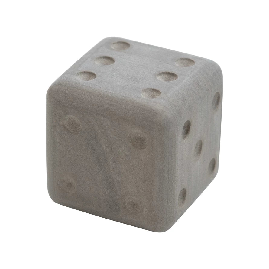 Sandstone Hand Carved Dice