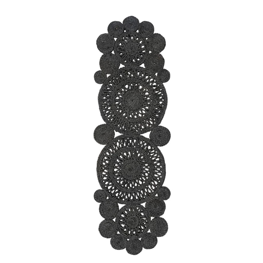 Black Jute Table Runner