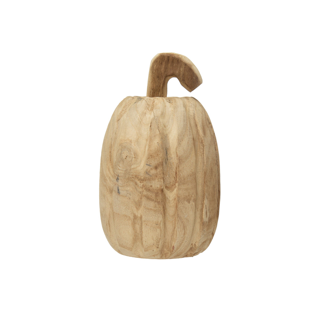 Paulownia Wood Pumpkin - Tall