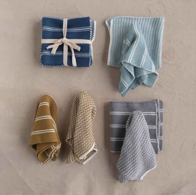 Cotton Dish Cloths - 4 Colors