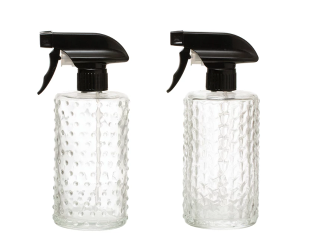 Embossed Spray Glass Bottles