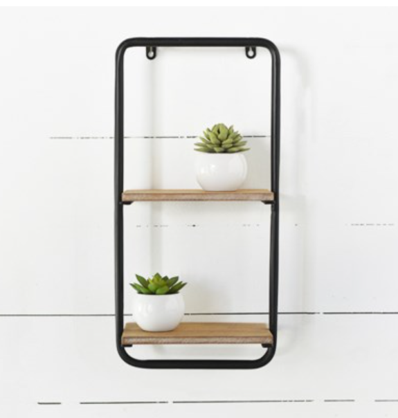 Modern Double Tin Shelf