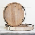 Modern Wood and Metal Tray - 2 Sizes