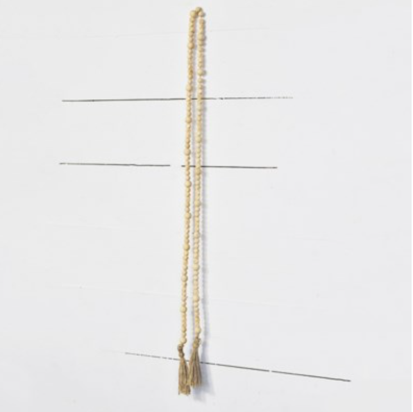 Mixed Natural Bead Garland with Tassel