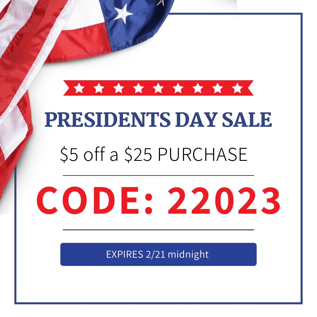 PRESIDENT’S Day Sale