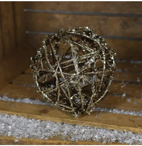 Large Glitter Ball - Brown