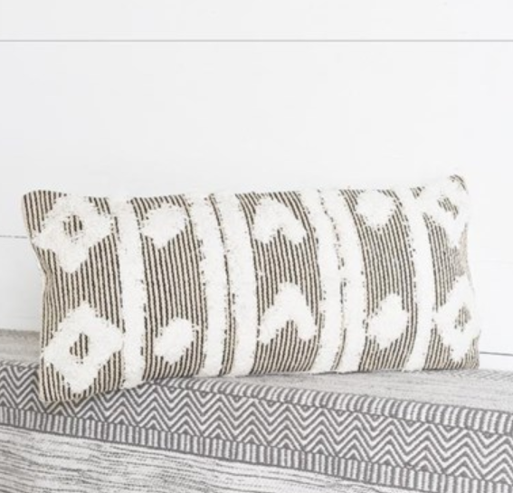 Stripe Diamond Lumbar Pillow