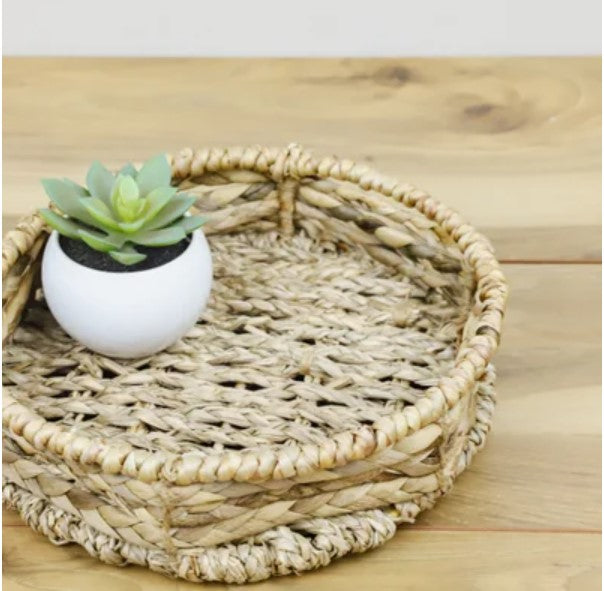 Olivia Woven Circle Tray