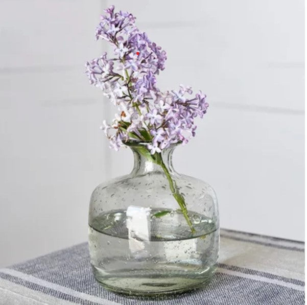 Small Recycled Green Glass Vase