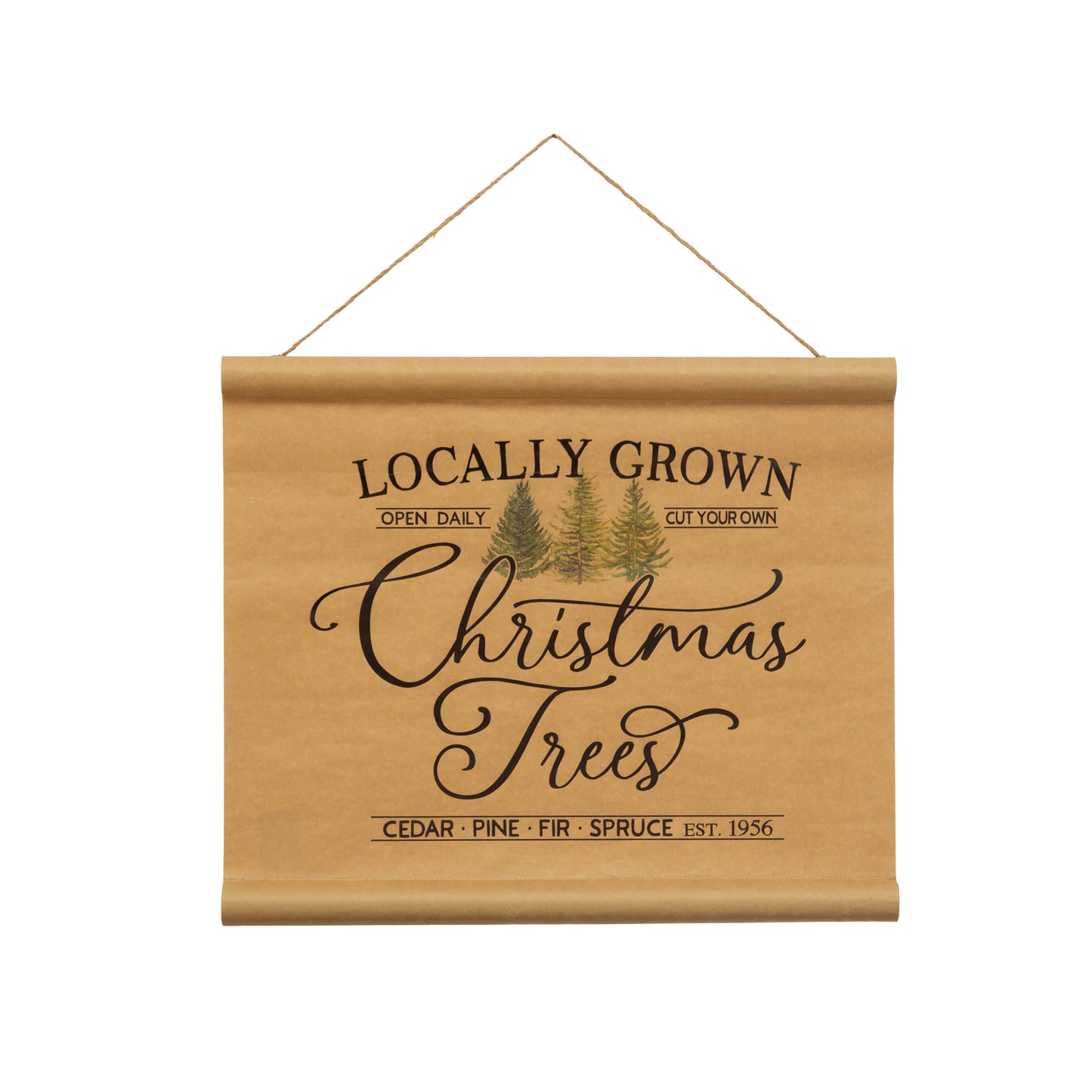 Christmas Trees Scroll
