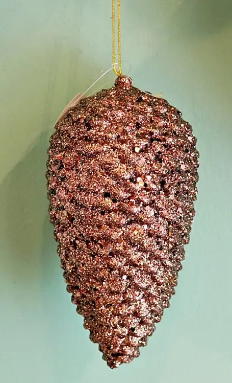 Glittered Pinecone Ornament