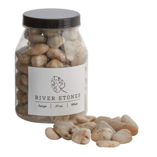 Large White River Stones