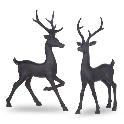 Black Resin Deer - 2 Styles