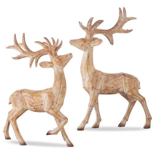 Carved Resin Deer - 2 Styles