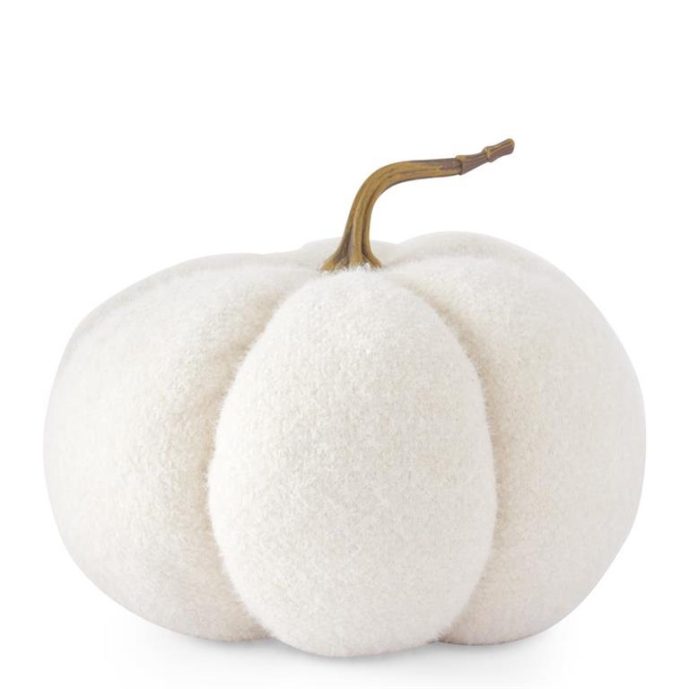 Fuzzy White Pumpkin - Large