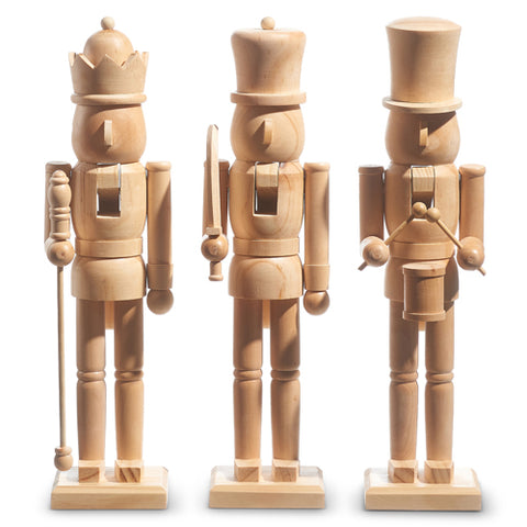 Wood Nutcracker - 3 Styles