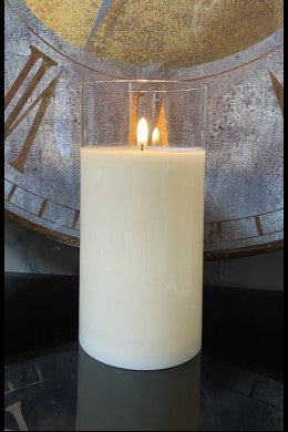 Simply Ivory LED Candle - 4" x 8"