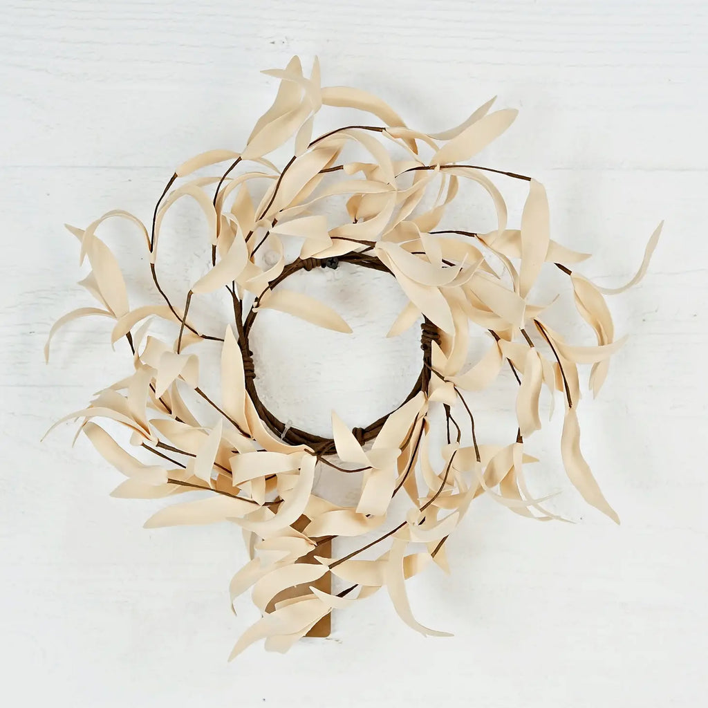 Buttercup Herb Leaves Candle Wreath