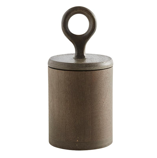 Loop Handle Wood Canister