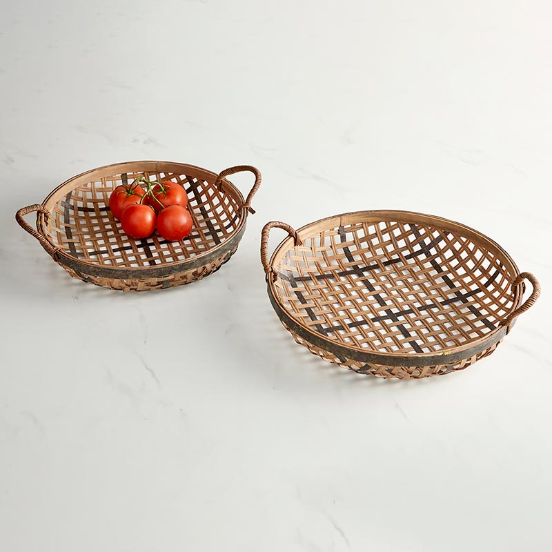 Lattice Basket with Handle - 2 Sizes