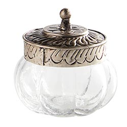 Vivian Gass Jar with Lid