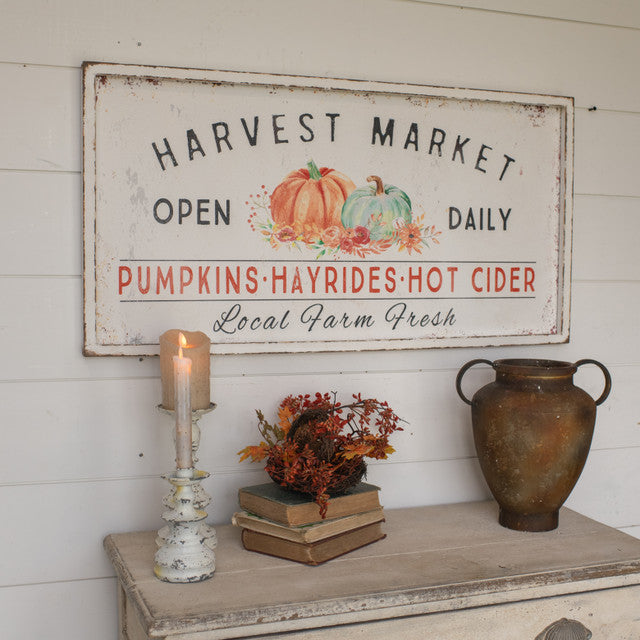 Harvest Market Open Daily Sign