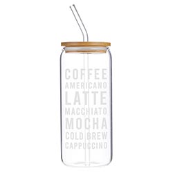 Americano Coffee Glass Tumbler