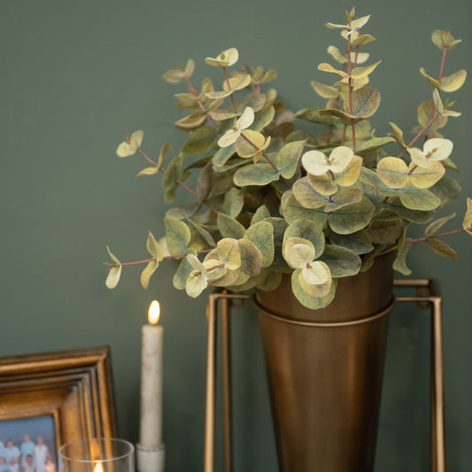 14" Two Tone Green Eucalyptus Spray