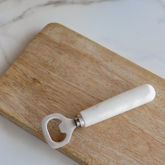 Wood and Marble Bottle Opener