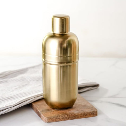 Gold Finish Stainless Steel Cocktail Shaker